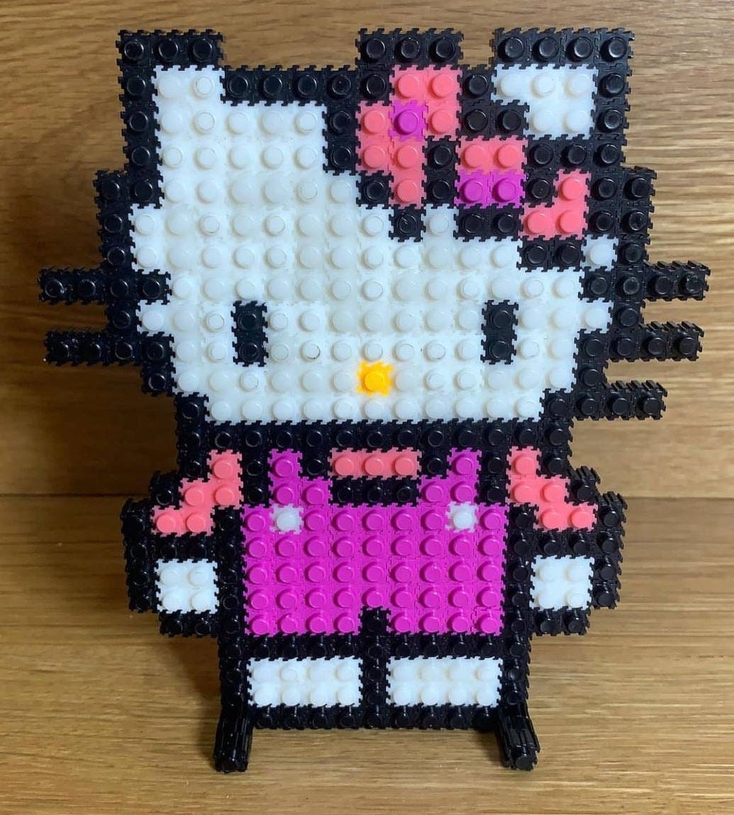 PiXEL ART  Pixel art, Pixel art pattern, Hello kitty drawing