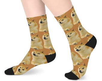 Doge Pattern Mid-Length Socks | Officially Licensed Product