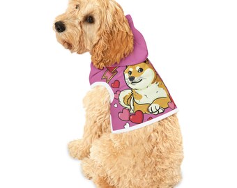 Pink Doge Pet Hoodie | Officially Licensed Product