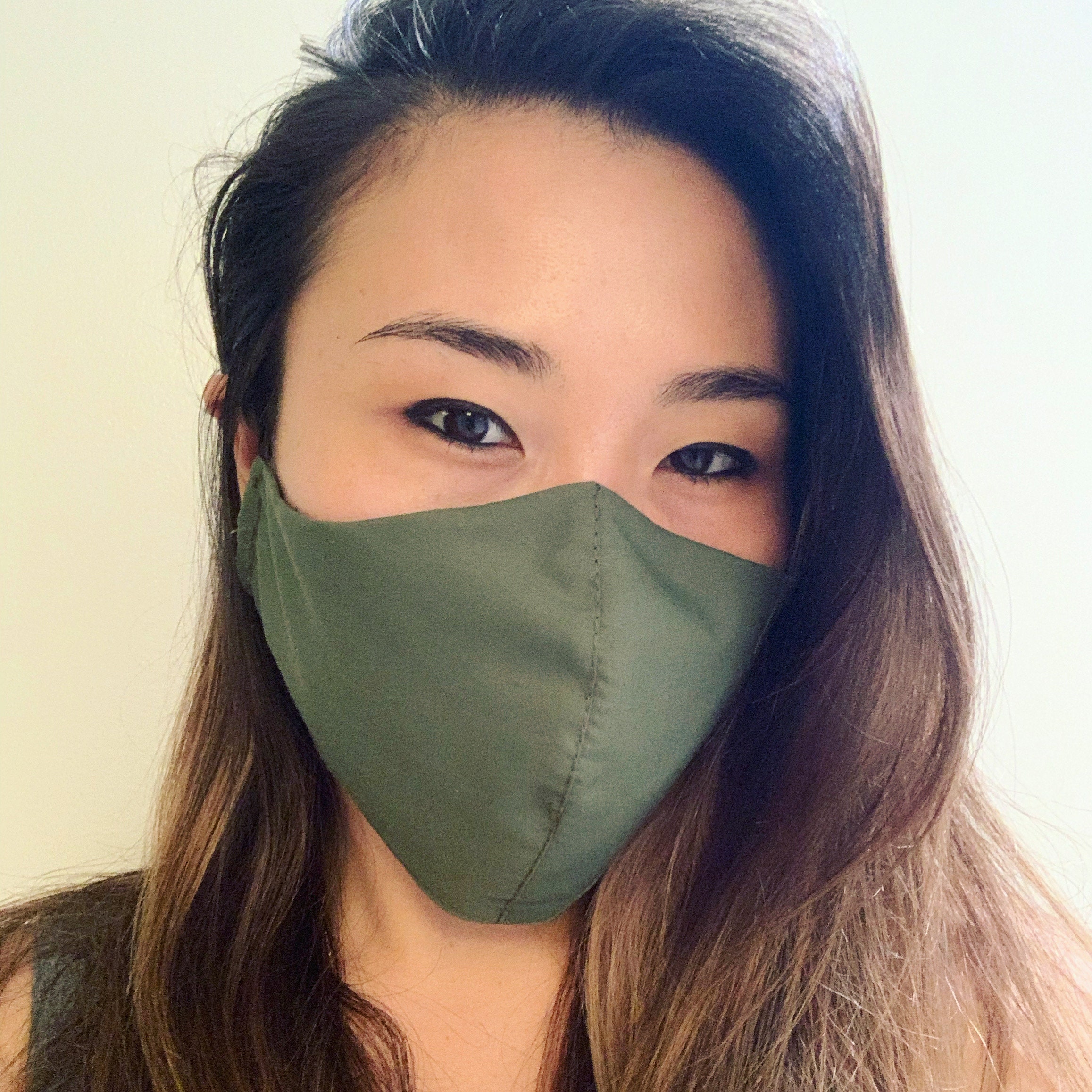 Olive Green Olson/Fitted Mask + One or Five PM2.5 Filters- Adult and …