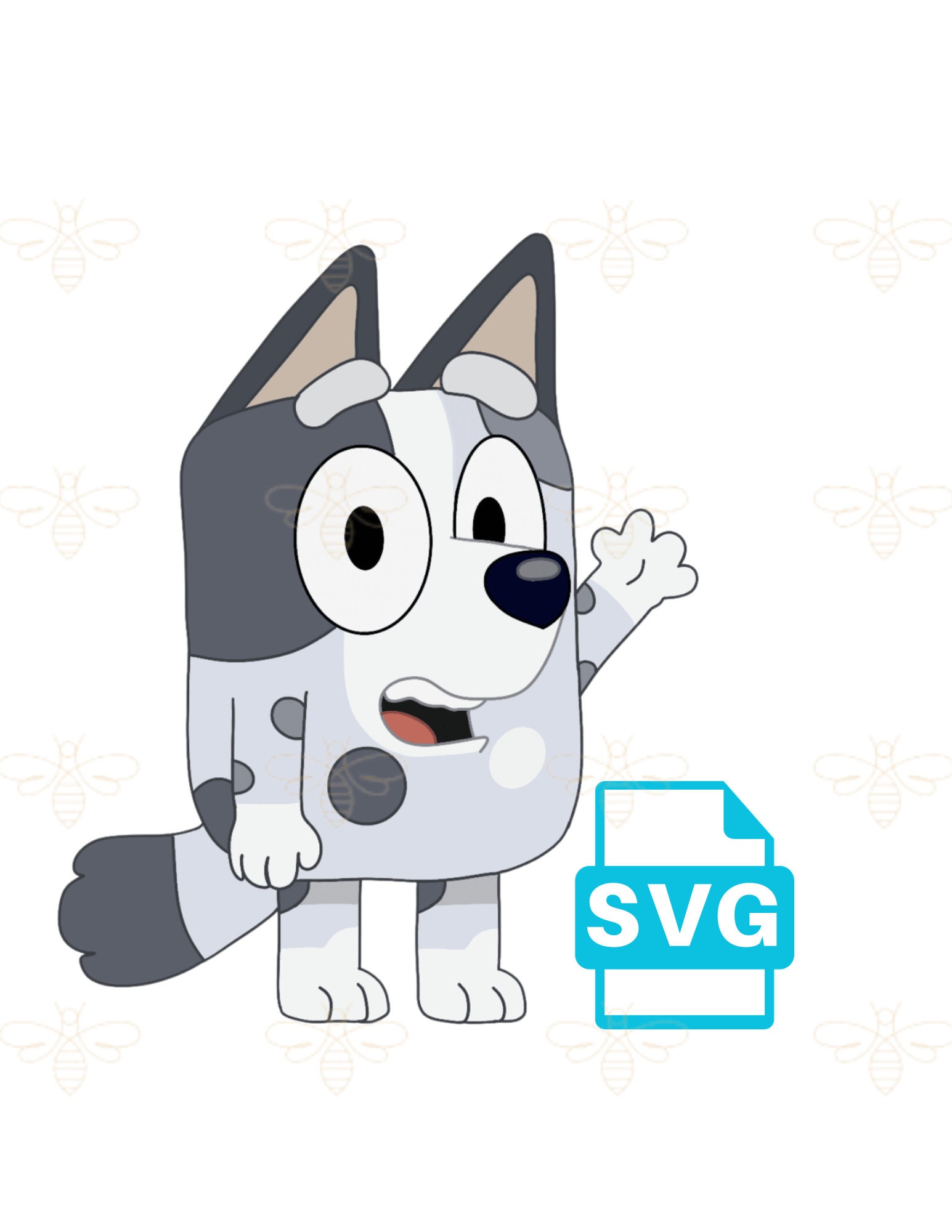 Muffin Bluey SVG, Bluey Family SVG, Bluey Characters SVG, Cricut