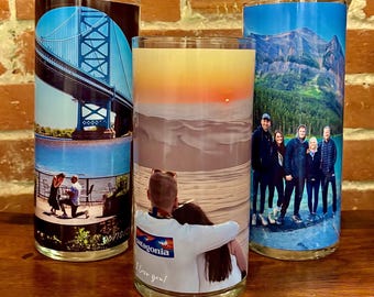 Jarrón con foto personalizado - 4 tamaños