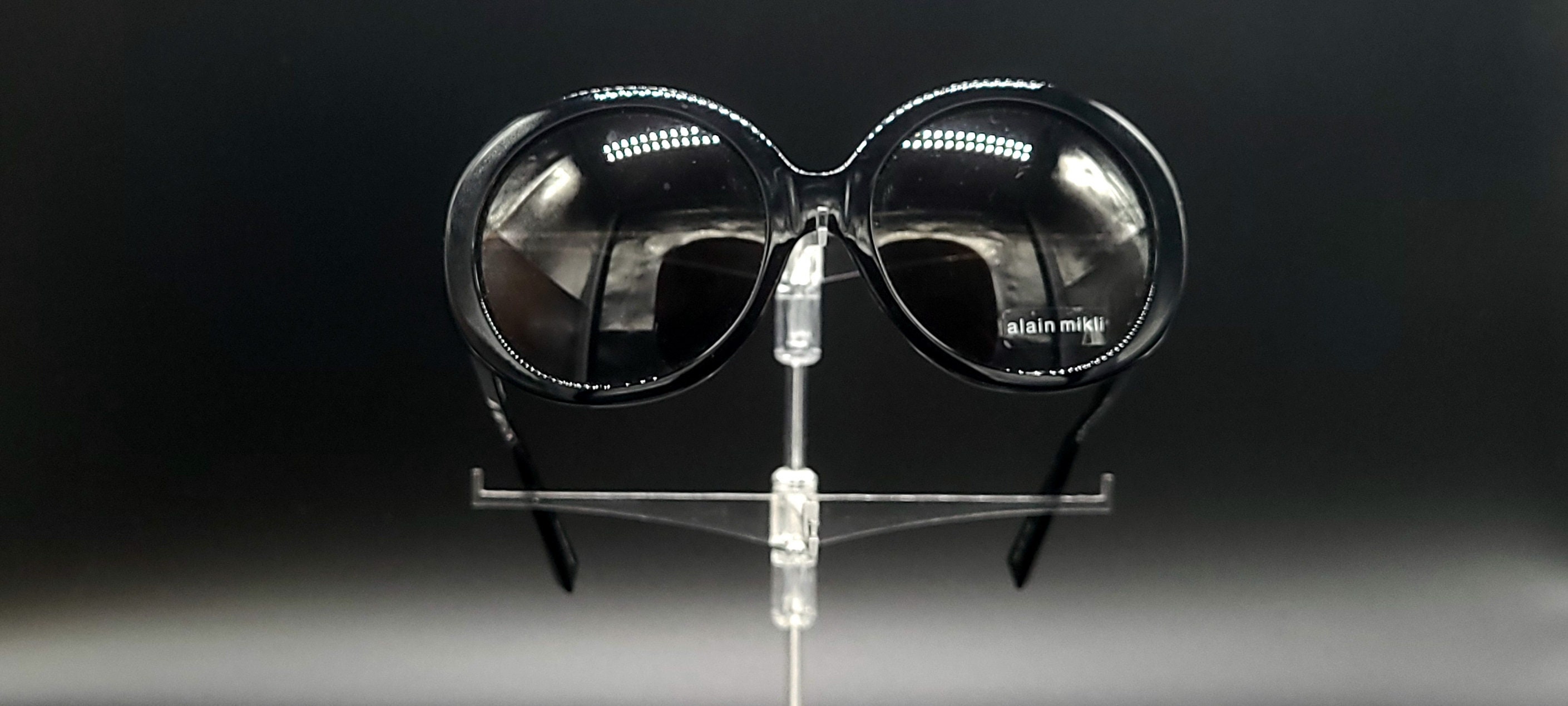 Alain Mikli Oversized Round Sunglasses 2018 Alain Mikli X Alexandre Vauthier Purple Rhinestone Brim  main image 3