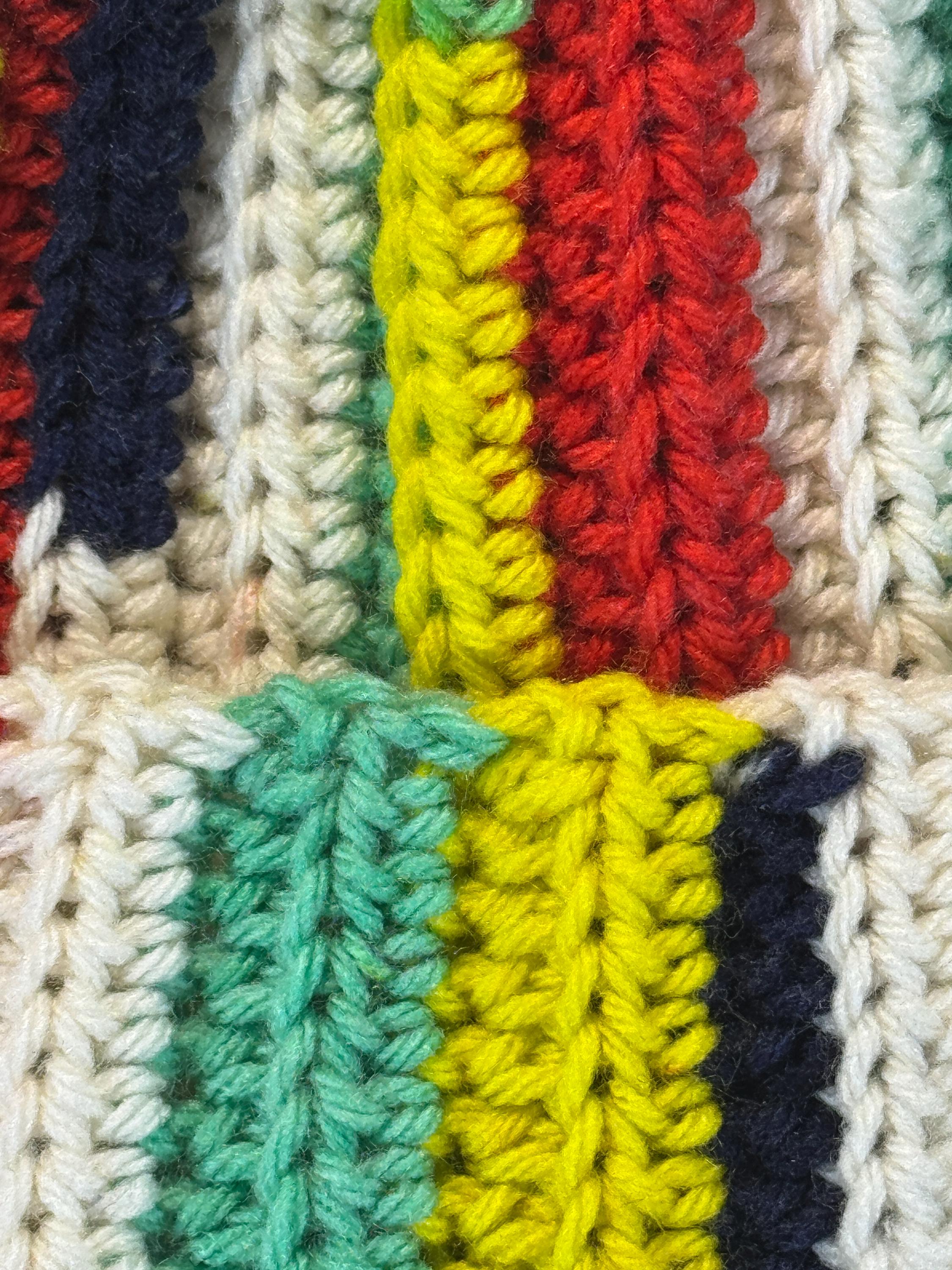 Bonnet Fait Main – Jaune, Taille M, Laine Et Acrylique, Crochet, Unisexe