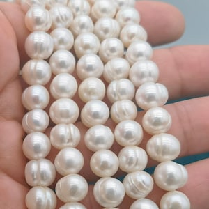 A+ Grade 8-9mm Freshwater Pearl Strands, Round Pearls, Natural Pearls, Pearl Beads, White Pearls, Diy Jewelry Making, Fine Pearls, Pearls