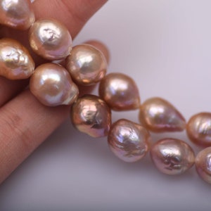 11-12mm mixed color natural freshwater baroque pearl strand, natural freshwater baroque pearl great for diy jewelry making