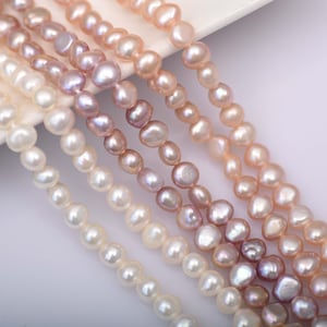 3A 7-8mm Freshwater nugget pearl, pearl strand for jewelry diy