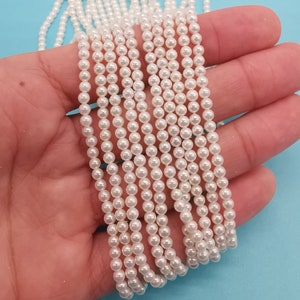 3mm round shell pearl, high luster