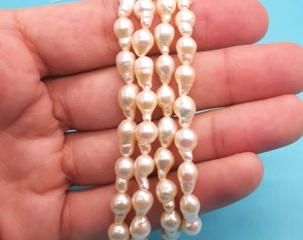 50% OFF Aa 5-6mm white broque tail pearl,baroque pearl droplet strand, 40-45pcs