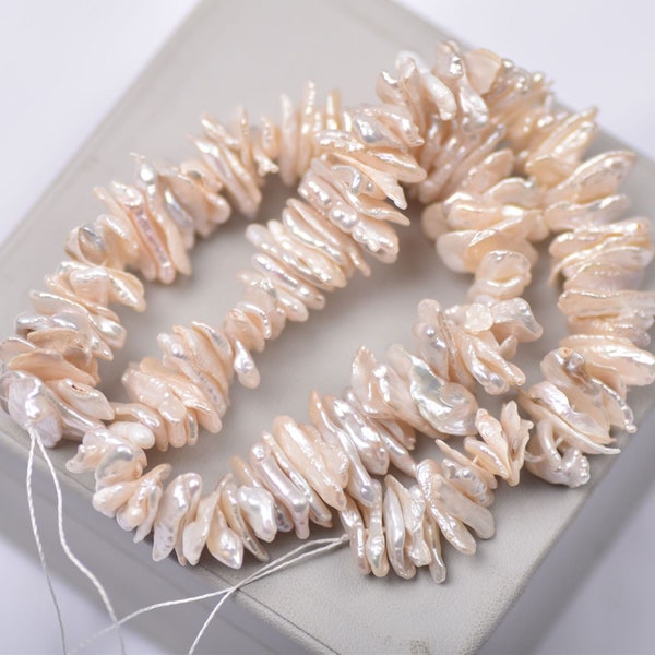 6-15mm Freshwater Keishi Cornflake Petal Pearl Strand, Natural Keshi Pearls, Keshi Pearls, Diy Pearl Jewelry Making, Pearl Jewelry