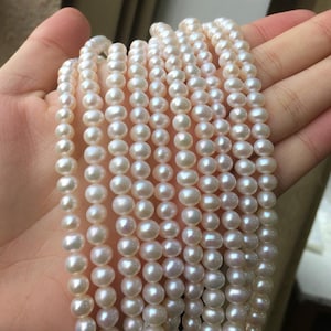 3A 3-12 mm natürliche Süßwasserkartoffelperlen, diy Schmuckherstellung, Naturperlen, handgemachter Schmuck, Perlenstränge, Perlengroßhandel Bild 2