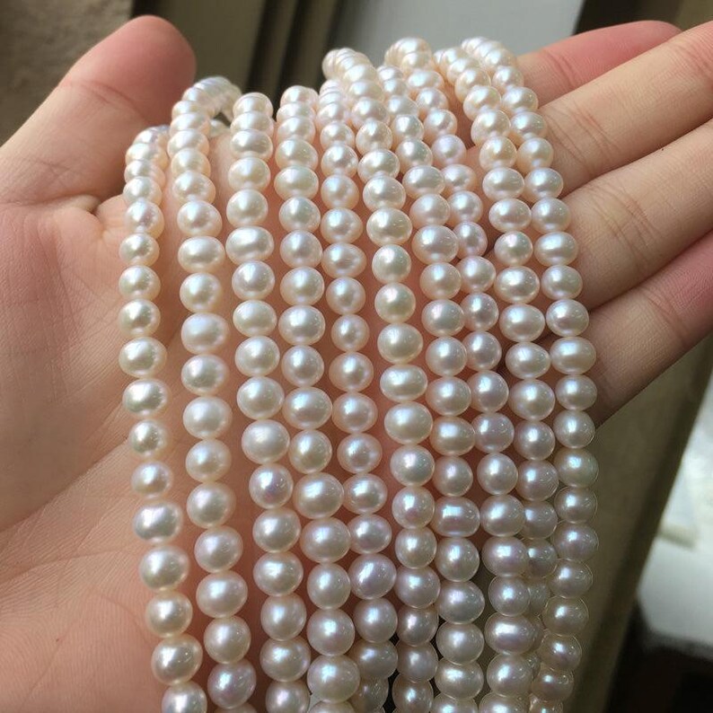 3A 3-12 mm natürliche Süßwasserkartoffelperlen, diy Schmuckherstellung, Naturperlen, handgemachter Schmuck, Perlenstränge, Perlengroßhandel Bild 2