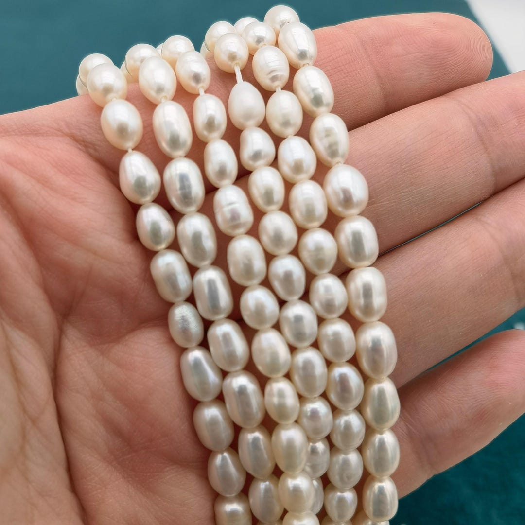3A 4.5-5.5mm Stunning Freshwater Rice Pearls Wholesale - Etsy Australia