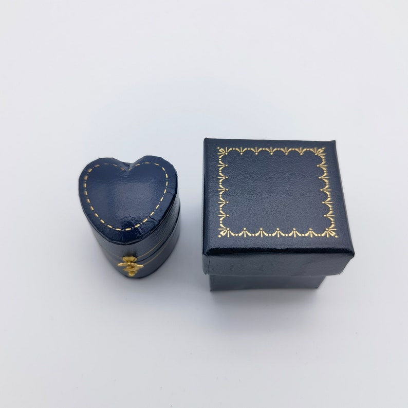 Scatola porta-anello a forma di cuore vintage fatta a mano, elegante scatola porta-anello per fidanzamento e matrimonio, foto della sposa, scatola porta-anello vintage immagine 4