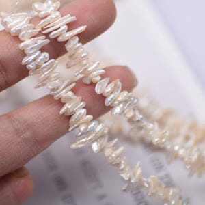 2A 10-15mm baroque irregular petals pearl, stacked short toothpick natural freshwater pearl wholesale pearls, diy jewelry making