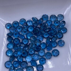 1pc 3A London Blue Topaz Loose Gemstones, 4x6, 5x7, 6x8, 7x9, 8x10, 9x11, 10x12mm, Diy Jewelry Making, Faceted Topaz, December Birthstone