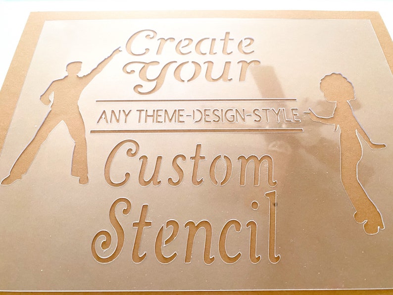 Custom Stencil Create Your Own Reusable 7.5mil and 15mil Etsy