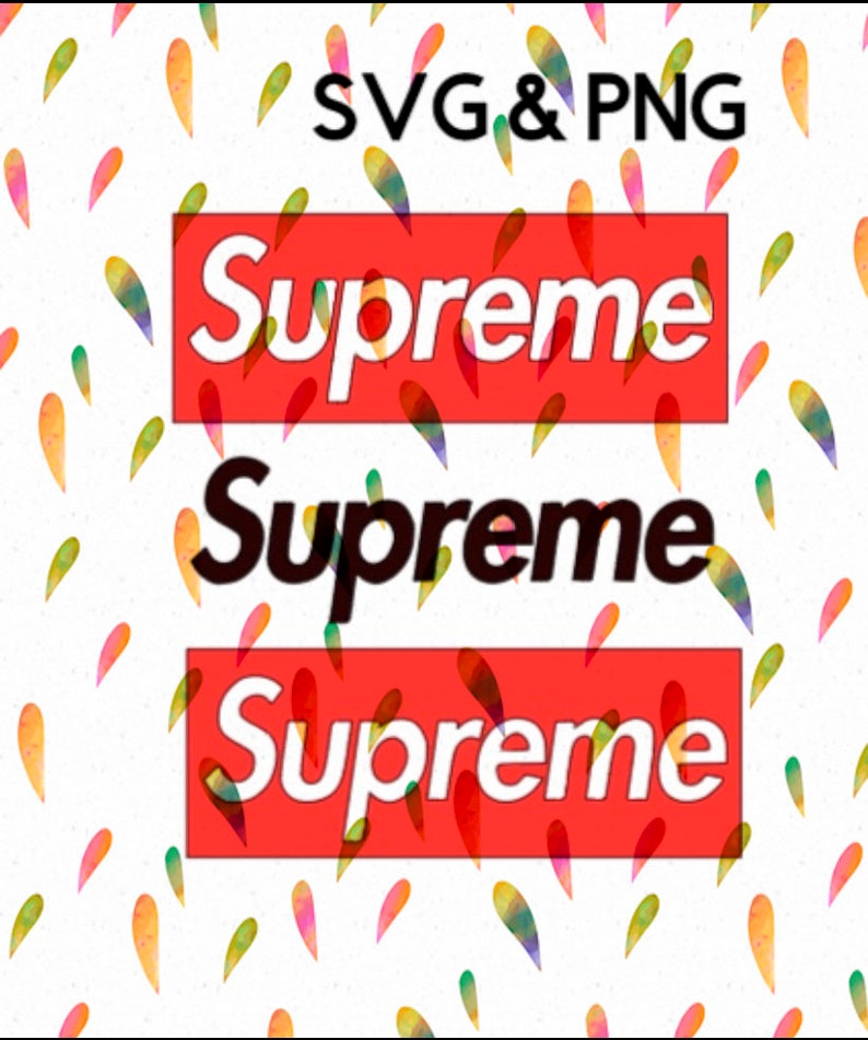 Download Supreme Svg and Png layered | Etsy