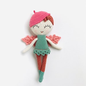 Willa the Forest Fairy - PATTERN - from the Fairies, Elves and Fantasy Doll Collection - amigurumi - crochet - oche pots