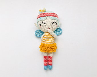 Bronte the Pixie Girl - CROCHET PATTERN - from the Fairies & Fantasy Collection - amigurumi - crochet doll - oche pots