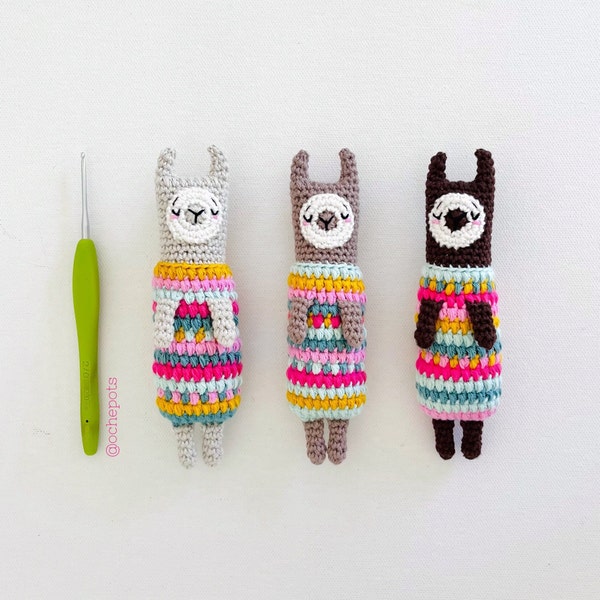 Worry Llama - CROCHET PATTERN by oche pots - amigurumi, worry doll, anxiety doll