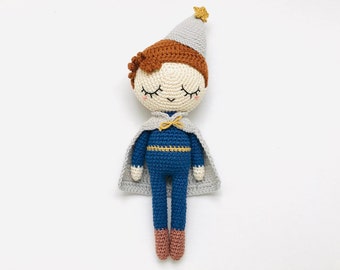 Remy the Little Wizard - CROCHET PATTERN - from the Fairies & Fantasy Collection - amigurumi - crochet doll - oche pots