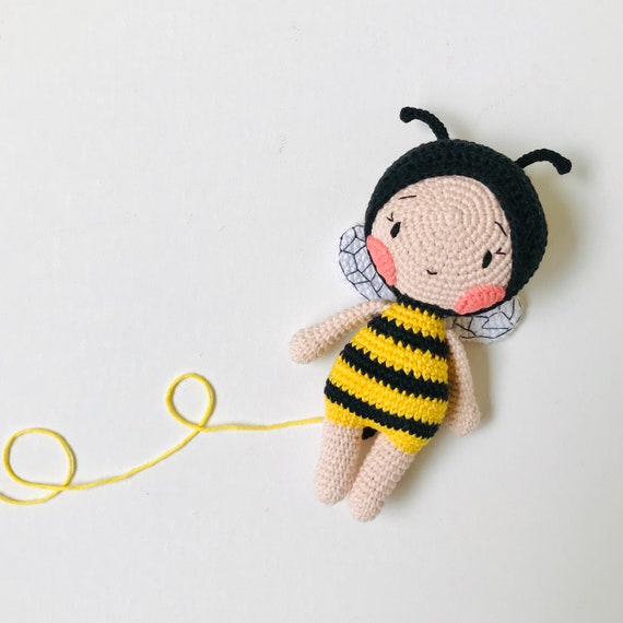 Myrtle the Bee CROCHET PATTERN by Oche Pots Amigurumi Doll Bee 