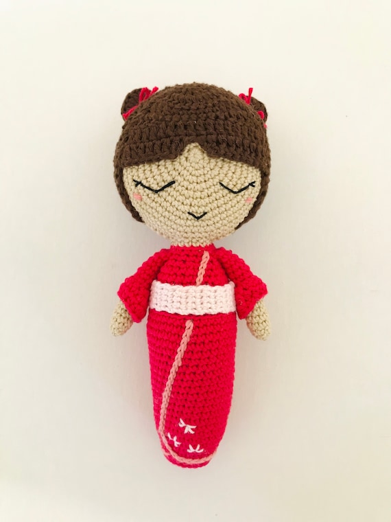 Miku the Japanese Doll CROCHET PATTERN From the World of Dolls Collection  by Oche Pots Amigurumi Doll Kimono Peg Doll -  Singapore