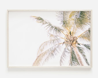 Palm Tree Print, Boho Decor, Modern Wall Art, Tropical Printable, Digital Download, Beach Print, Tropical Wall Art, Large Palm Tree Poster