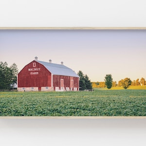 Samsung Frame TV Art | Farmhouse Digital Art | Red Barn Photo | Farm Barn For Frame TV | Red Barn TV Art | Farmhouse Barn Photography