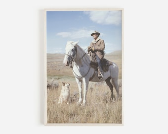 Cowboy Print, Western Decor, Southwestern Wall Art, Western Wall Decor, Cowboy Art, Instant Download, Western Poster, Cowboy Art Print