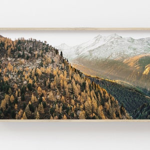 Samsung Frame TV Art / Mountain Art Frame TV / Changing Leaves / Autumn Art for Frame Tv / Art for Samsung Frame Tv / Frame Art Tv / Digital