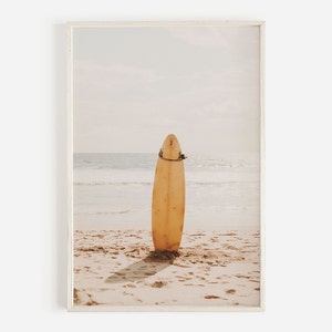 Surfboard Print, California Wall Art, Coastal Surf Print, Surfer Decor, Surfboard Art, Beach Decor, Modern Tropical Wall Art, Surfer Poster