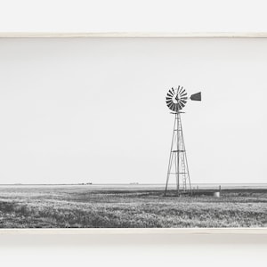 Windmill Printable, Modern Farmhouse Decor, Windmill Art, Modern Farmhouse, Windmill Wall Decor, Farmhouse Decor, Black and White Windmill