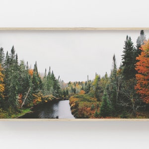 Samsung Frame TV Art / Forest Creek Digital Art / Autumn Art for Frame Tv / Frame Art Tv / Autumn Digital Print / Digital Art for Frame Tv