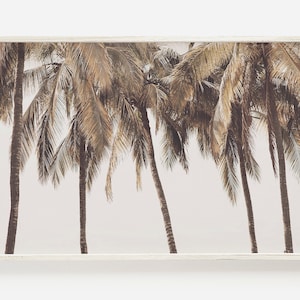 Palm Tree Print, Horizontal Wall Art, Pastel Beach Prints, Palm Print, Printable Wall Art, Horizontal Print, Large Wall Art, Tropical Decor