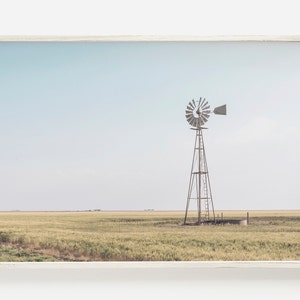 Windmill Art Print, Modern Farmhouse, Farm Scenery, Rustic Country Decor, Farmhouse Windmill Printable, Modern Farmhouse Printable, Windmill
