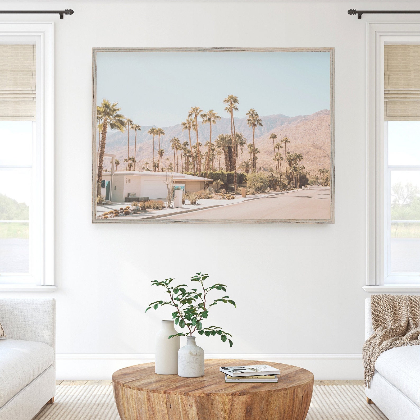 Palm Springs Digital Download Palm Tree Print Boho Wall Art | Etsy