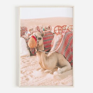 Pastel Camel Print, Desert Print, Camel Wall Art, Middle Eastern Wall Hanging, Trendy Camel Print, Egyptian Camel Wall Art, Large Wall Art