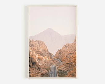 Impresión de Camino del Desierto, Impresión del Desierto Boho, Fotografía del Desierto, Desierto de Arizona, Impresión de Carretera, Arte Boho Decoración, Boho Imprimible, Impresión suroeste