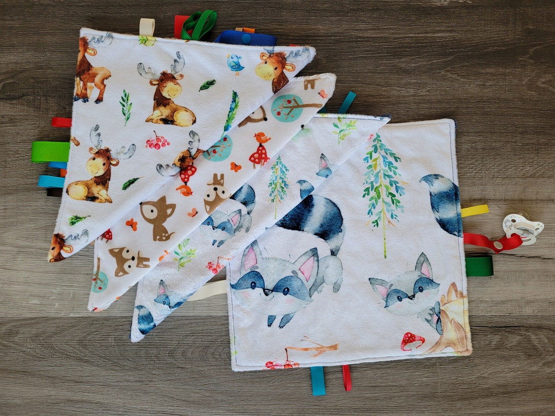 Baby Label Comforter Baby Play Blanket Sensory Comforter Etsy