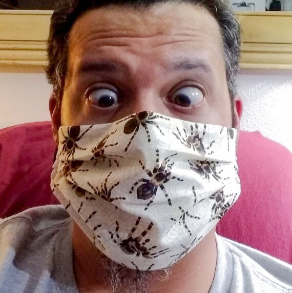 Fall Spider Face Mask Fashion Face Mask Spiderwebs Mask | Etsy