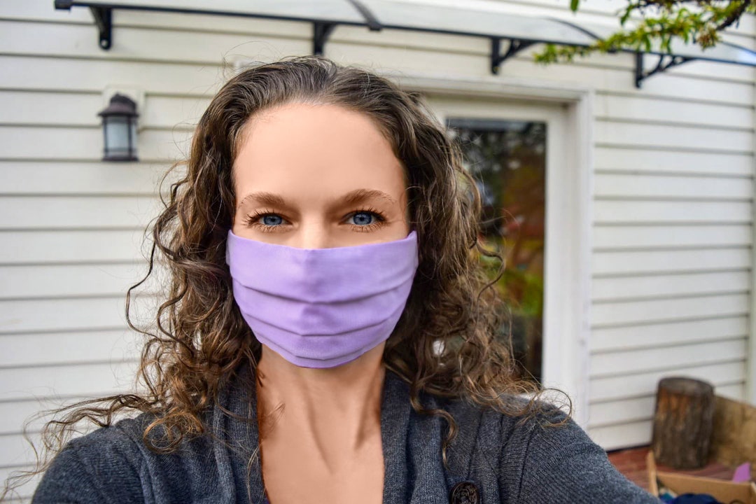 Lilac Face Mask Purple Facemask Pretty Face Mask Washable Etsy