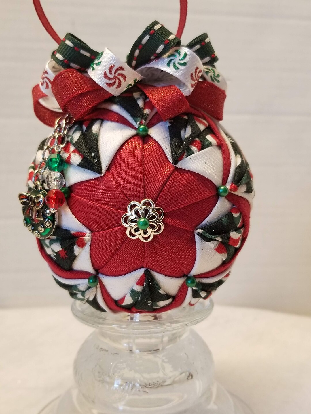 Handmade Christmas Ornament, Christmas Ornament, No Sew Ornament