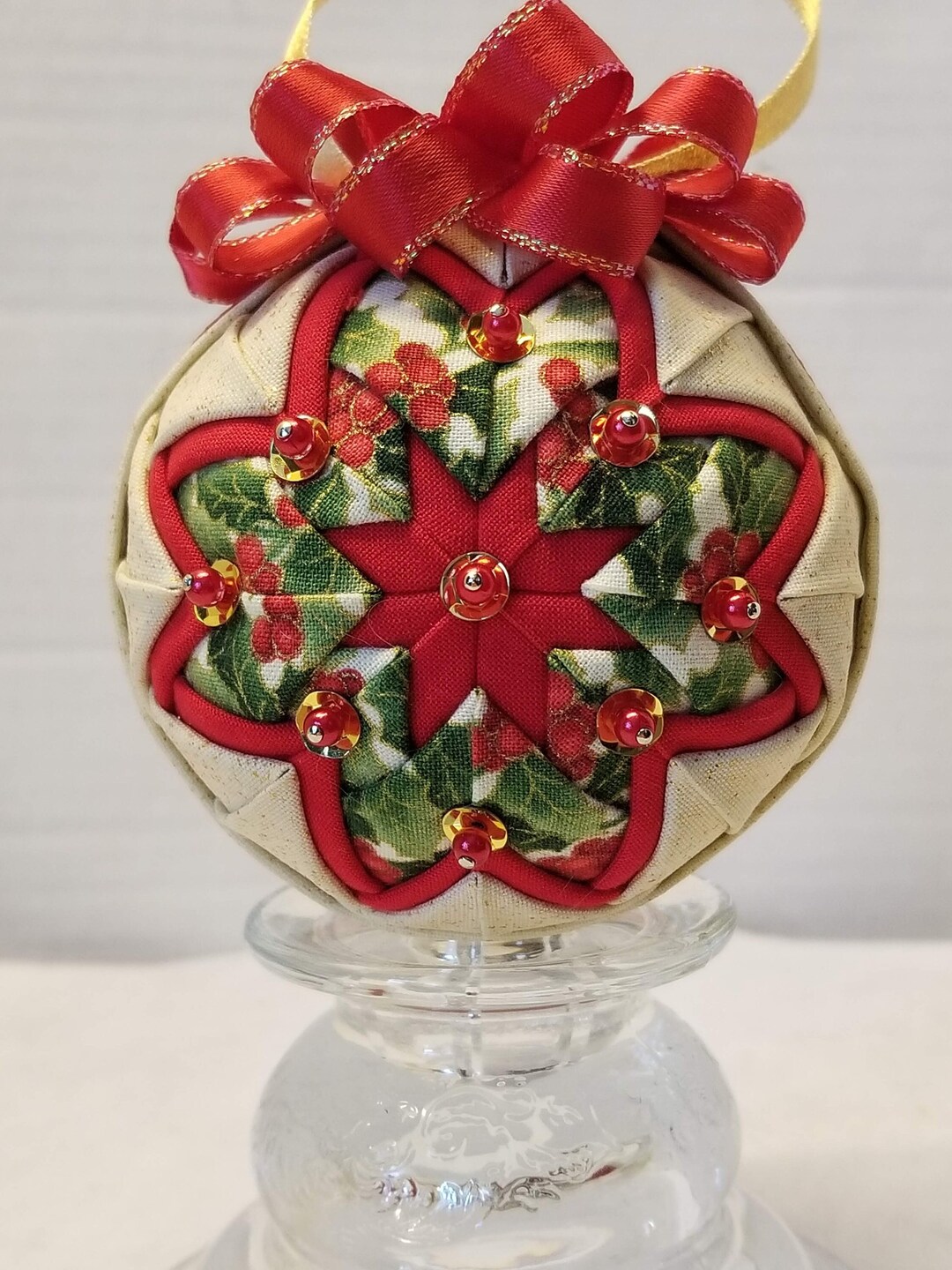 Handmade Christmas Ornament, Christmas Ornament, No Sew Ornament