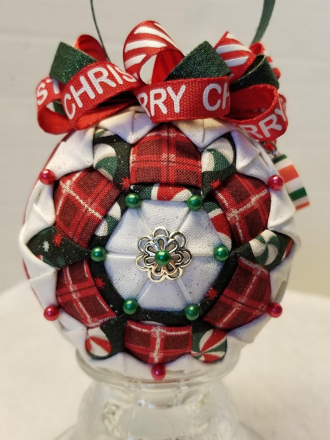Handmade Christmas Ornament, Christmas Ornament, No Sew Ornament