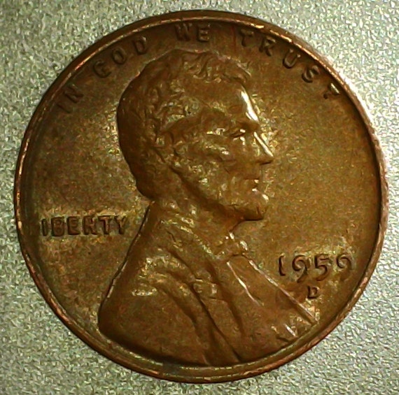 Very Rare 1959 D Copper DDO Lincoln Memorial Penny Coin Error | Etsy