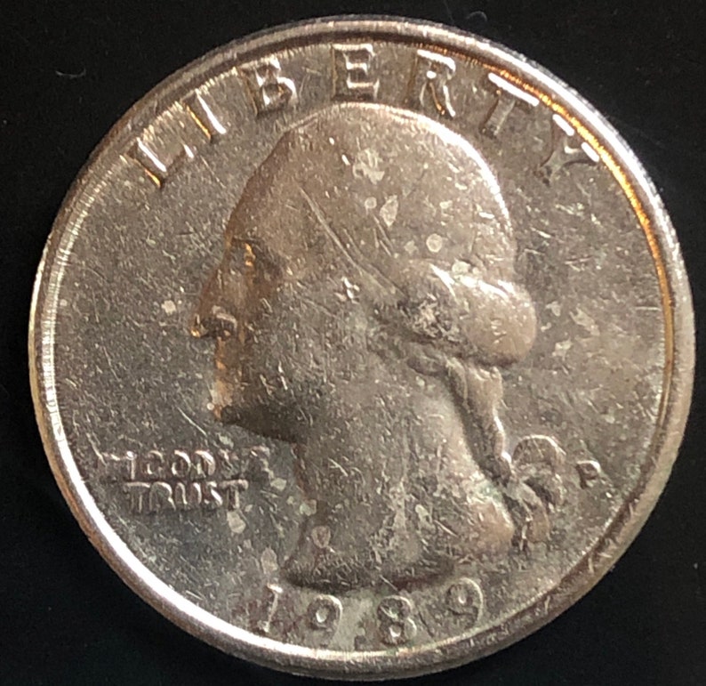 Rare 1989P Washington Quarter With Error. Etsy