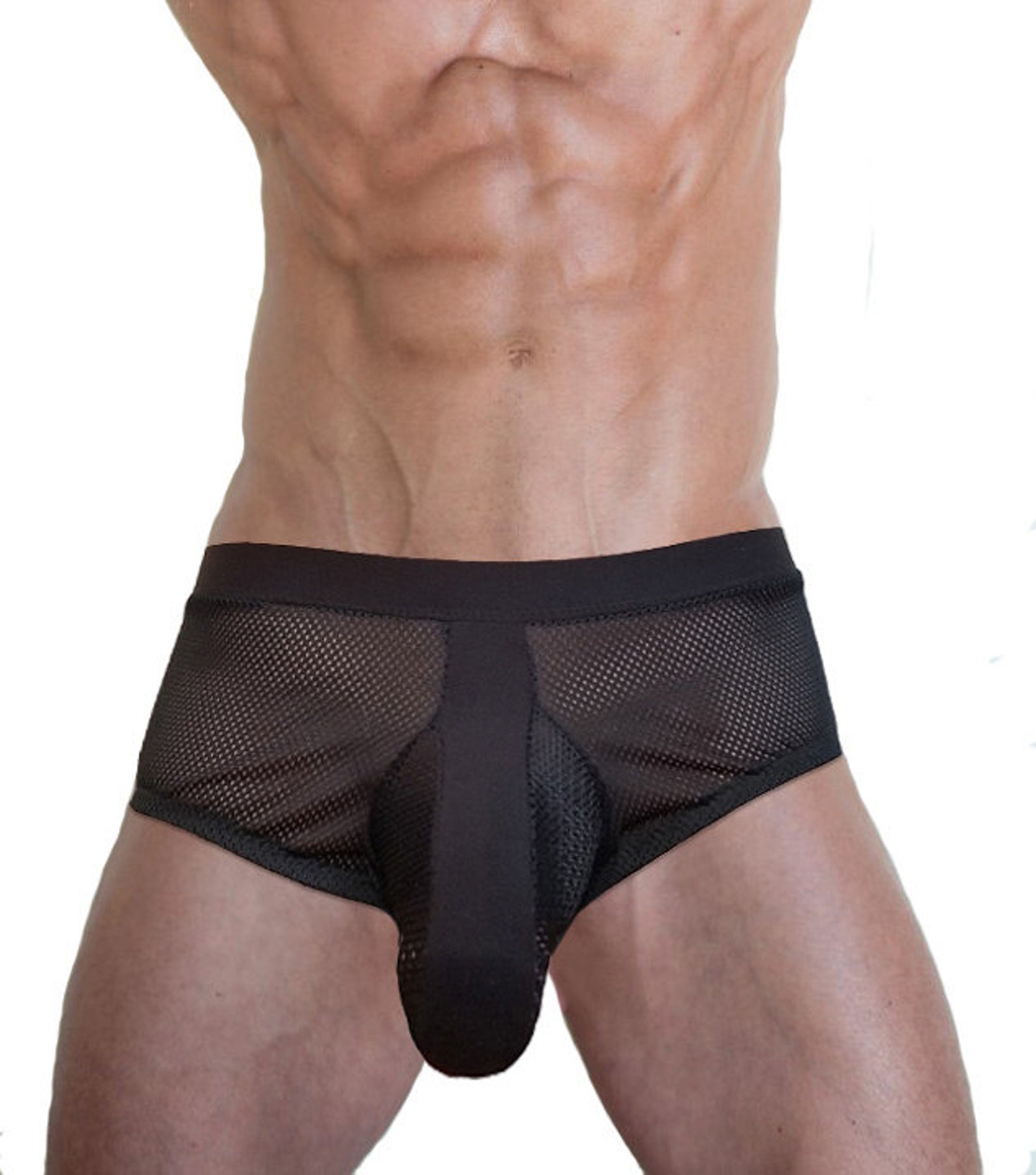 Lw506 Contour Pouch Mesh Boxer Underwear Etsy