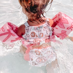 Summer Pup Reversible Cami Bikini, Kids Swimwear, Swimwear, Bikini, Handmade Swimwear, Reversible, Cami Tank, Summer, Blue Heeler, Blue Dog image 3